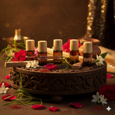 Heritage Attars Trial Pack- Rose, Jasmine, Vetiver, Saffron-Sandal, Petrichor