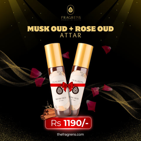 Musk & Rose [Oud] Attars Combo at Rs 1190