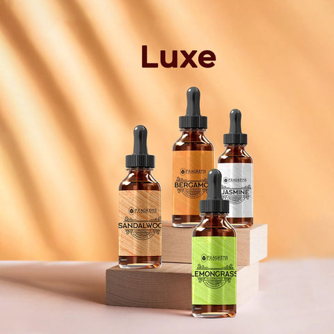 Luxe- Combo of Sandalwood, Bergamot, Jasmine, Lemongrass
