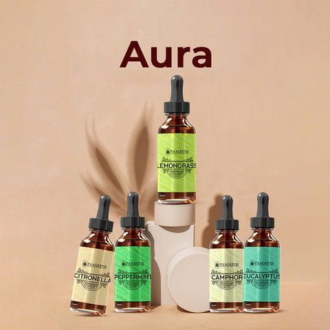 Aura- Combo of Lemongrass, Citronella, Peppermint, Camphor, Eucalyptus.