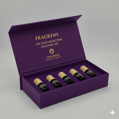 Oud Attars Starter Pack- Rose, Musk, Sandal, White, Honey